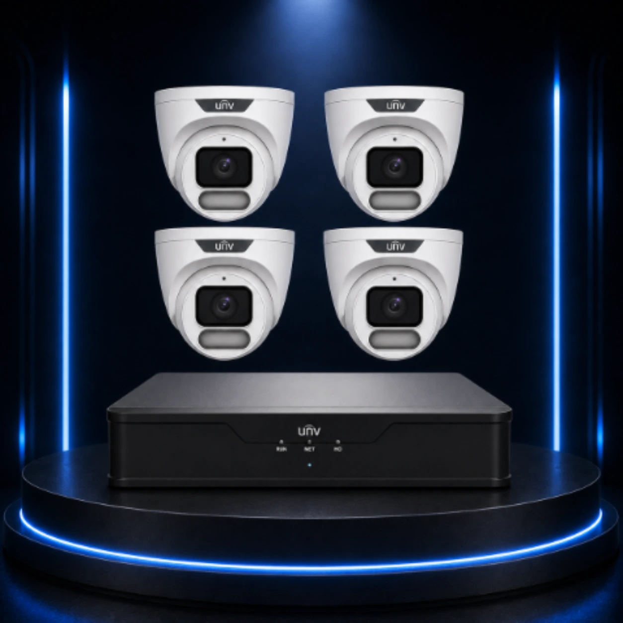 UNV 6MP 4CH IP CCTV Kit — view 1